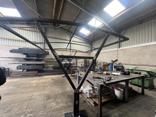 Bespoke canopy fabrication and installation Bespoke canopy fabrication and installation